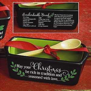 Abbey Press - Loaf Pan-Mini-Rich Christmas/Snickerdoodle Bread w/Spoon & Recipe