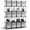 Clear, variant on Sorbus 6-Cube Storage Organizer, Waterproof Cubby Shelf for Closet & Bedroom, Black