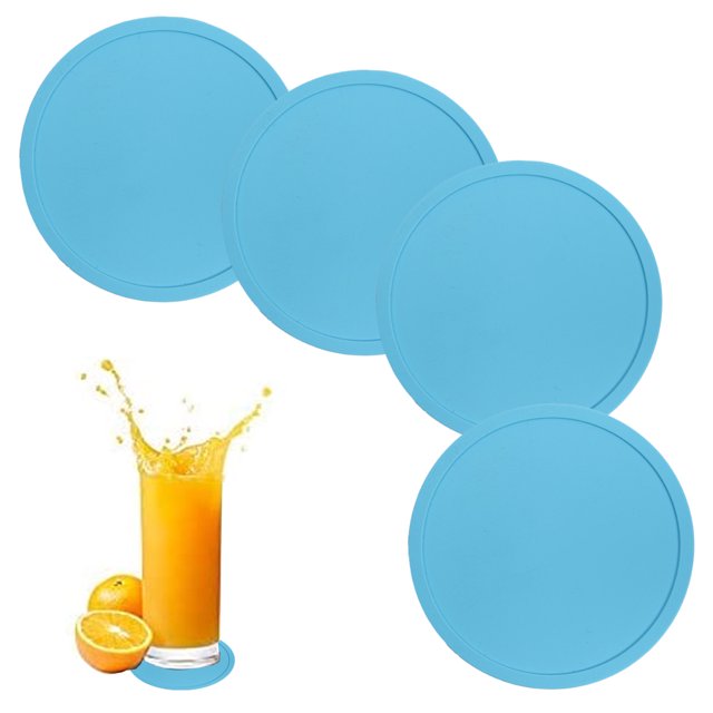 Juego de posavasos reutilizables y duraderos antideslizantes, posavasos de silicona antideslizantes adecuados para mesa de centro