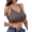 Brown, variant on Sleep Postpartum Bras for Breastfeeding Wirefree Maternity V Neck Bra Comfortable Bralette