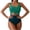 Green, variant on 2 Piece Swimsuit for Women Color Block High Waisted Bikini Sets Sporty Bathing Suits