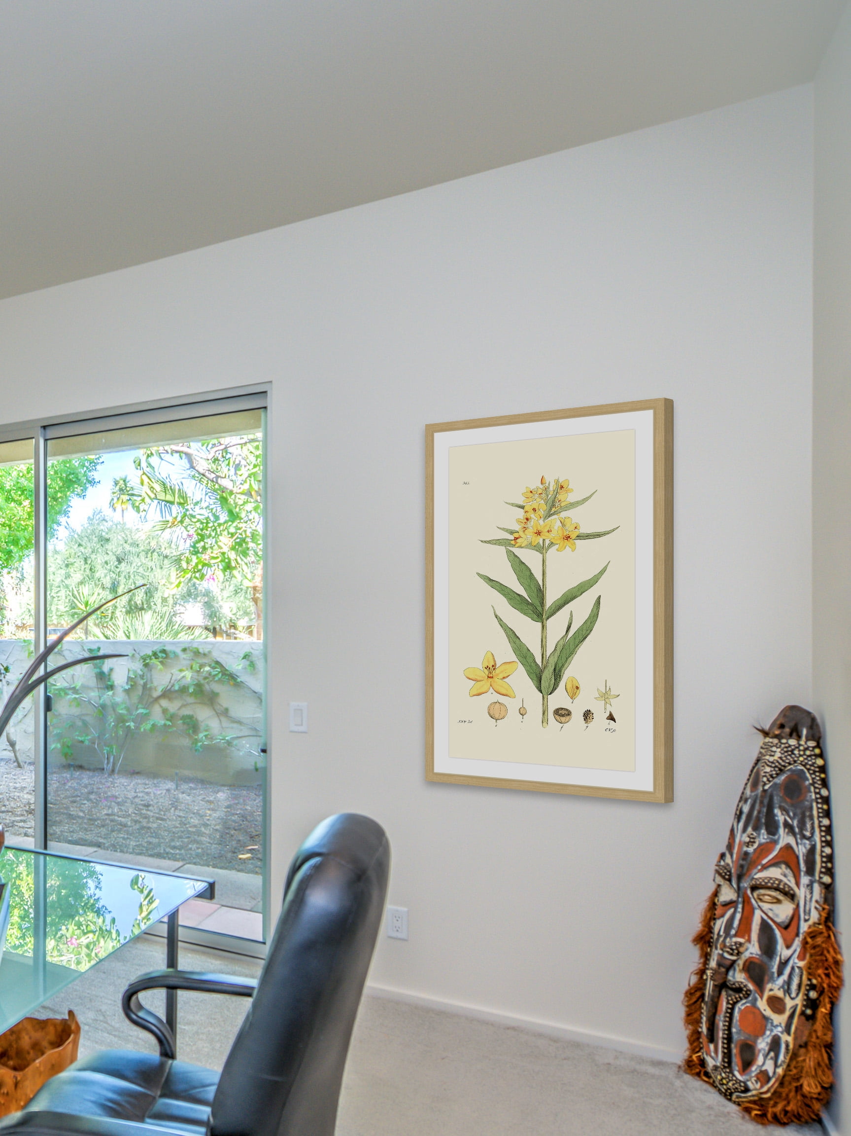 "Antique Floral VIII" Framed Painting Print