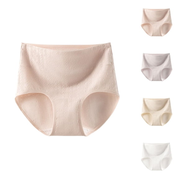 Women's Elongated Crotch Plus Size Belly Cinching High Waisted Breathable Briefs Calzones Para Mujer