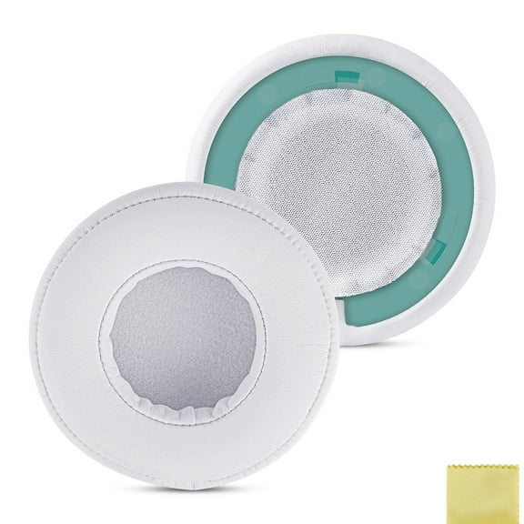 Geekria QuickFit Replacement Ear Pads for Monster Beats Pro Detox Headphones, Ear Cushions, Repair Parts (White)