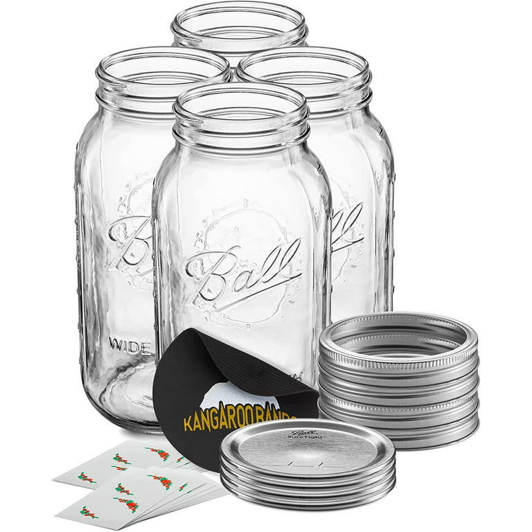 Ball® Wide Mouth Glass Canning Jars - 64 oz