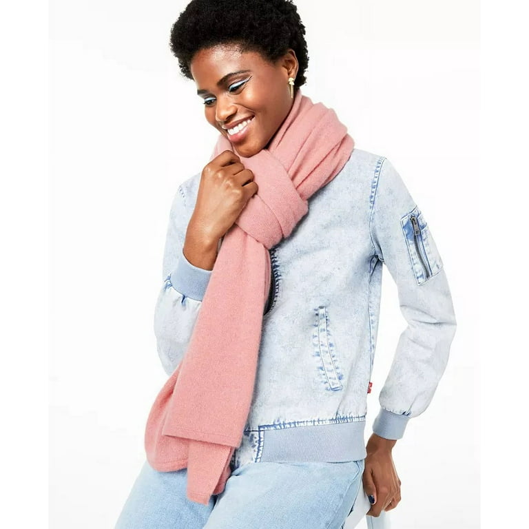 Charter Club Women s Oversized Cashmere Scarf Pink Size Regular