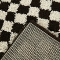 thumbnail image 3 of Covey Border Checkered Shag Area Rug, 3 of 5