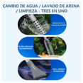 thumbnail image 5 of Kit De 6 En 1 Sifon Manual Bloosom  Para Acuarios Pecera Lava Grava Gris, 5 of 5