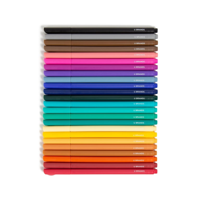 U Brands Fine Liners Felt Tip Pens, 24 Count, 0.5mm photo 1