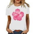 thumbnail image 1 of LUOGENLI T-shirts pour Femmes Mode Décontractée Chemises Imprimées Col Rond Manches Courtes Tee Tops Tunique Blouse 4TG T-shirts Graphiques pour Femmes Saint-Patrick Blanc m, 1 of 4