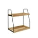 thumbnail image 5 of Organizador de estación de café, organizador de tocador, estante de madera de 2 niveles, estante para especias, accesorios de barra de café para baño,, 5 of 9