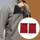 thumbnail image 5 of 2 piezas de bolsillo para coser con cremallera, bolsillos interiores para abrigos, porta pasaporte práctico Rojo, 5 of 7