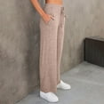 thumbnail image 2 of BLVB Women's Casual Sweatpants Elastic Waist Drawstring Wide Leg Pants Loose Comfy Workout Lounge Trouser with Pockets, 2 of 6