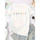 thumbnail image 3 of Women'S "ESPRIT" Graphic Tee - Casual Crew Neck Short Sleeve T-Shirt, Light Blue with Colorful Print, Soft Stretch Fabric, S-XXL, Casual Wear | Colorful Print Top | Comfortable Fit, Ladies T, 3 of 7