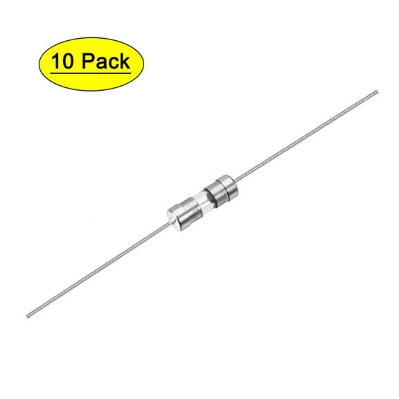 Uxcell Slow Blow Fuse Time Delay Axial Glass Fuse 3.6mm x 10mm 250V T3A 10pack