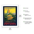 thumbnail image 2 of Washington, D.C. - The City Beautiful - Pennsylvania Railroad - Vintage Travel Poster by Grif Teller c.1940 - Bamboo Fine Art 290gsm Paper (Unframed) 12x16in, 2 of 4