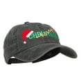 thumbnail image 5 of Merry Christmas Santa Hat Embroidered Unstructured Cap - Black OSFM, 5 of 5