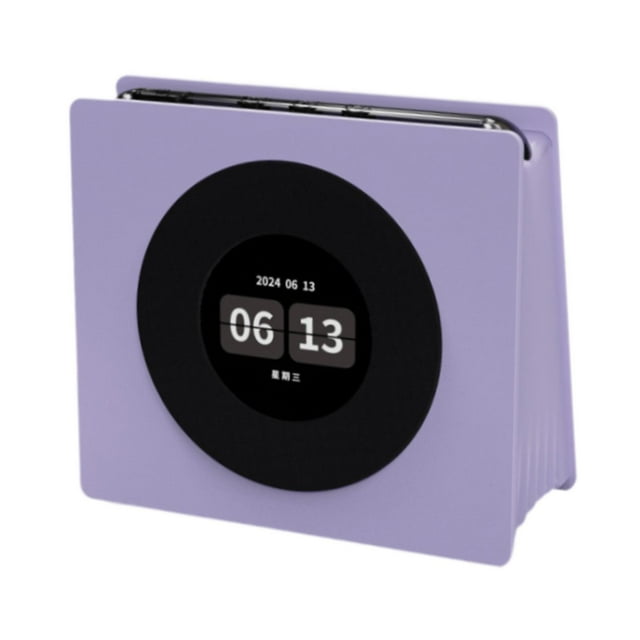Altavoz Bluetooth con pantalla y sonido estéreo, reloj y letra, compacto, regalo de cumpleaños mini Púrpura
