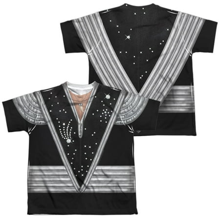 Kiss - Spaceman Costume (Front/Back Print) - Youth Short Sleeve Shirt - Large