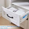 thumbnail image 5 of Nightstand with Charging Station, Sturdy Bedside Table with Storage Drawers & Shelf, End Table with USB Ports & Outlets, Night Stand for Bedroom, 5 of 14