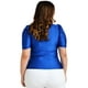 thumbnail image 3 of Blusa de satín Roman Fashion /Tallas Extras, 1825 (Azul rey) azul 40 Roman Fashion BL-GR-1825-REY, 3 of 6