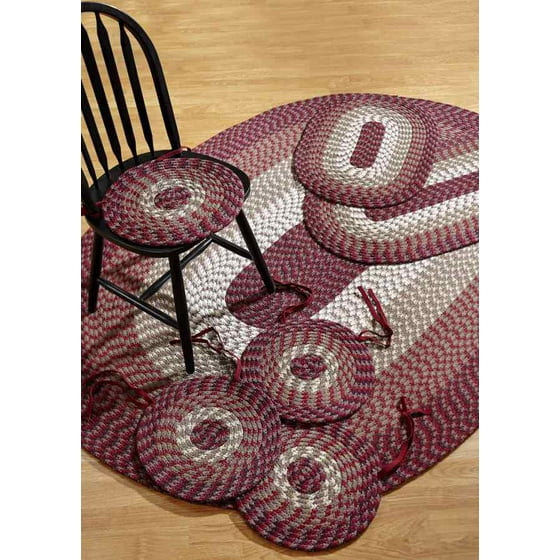 Alpine Braided Rug 7Piece Set with Room Size Rug and Accessories