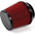 thumbnail image 2 of Red 3" 76mm Inlet Cone Replacement Dry Air Filter High Flow Car Performance Cold Air Intake Filter, 2 of 8