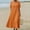 Orange, variant on Blmnix Dresses for Women Button Down Beach Dress Popover Under Dress Crew Neck Tea-Length Short Sleeve Casual Dresses for Women,M