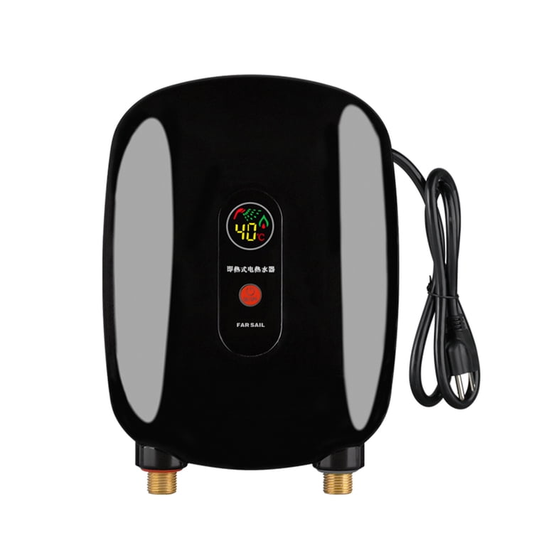 Tankless Water Heater 110V 3000W – Instant Under-Sink Electric Mini Heater With Digital Display, On-Demand Hot Water For Kitchen, Bathroom, RV & Camping