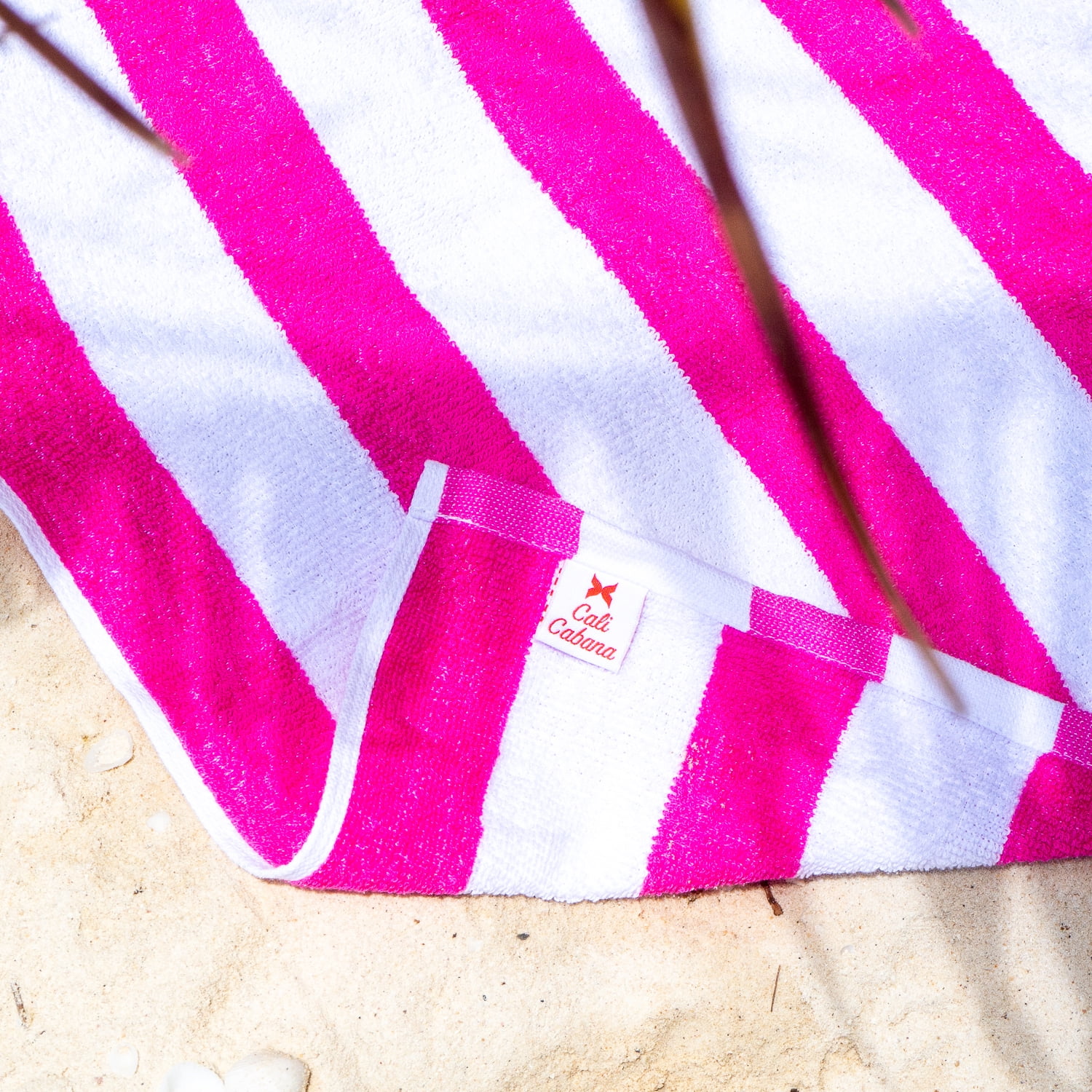 Arkwright Cali Cabana Beach Towels - 100% Ring Spun Cotton Pool Towel - 30 x 60 in. - (4 Pack) Pink