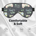 thumbnail image 3 of PAYOHTO Cute Joystick Doodles Text Soft Sleep Mask Comfort Pure Silk Eye Cover for Travel Office Camping, 3 of 7