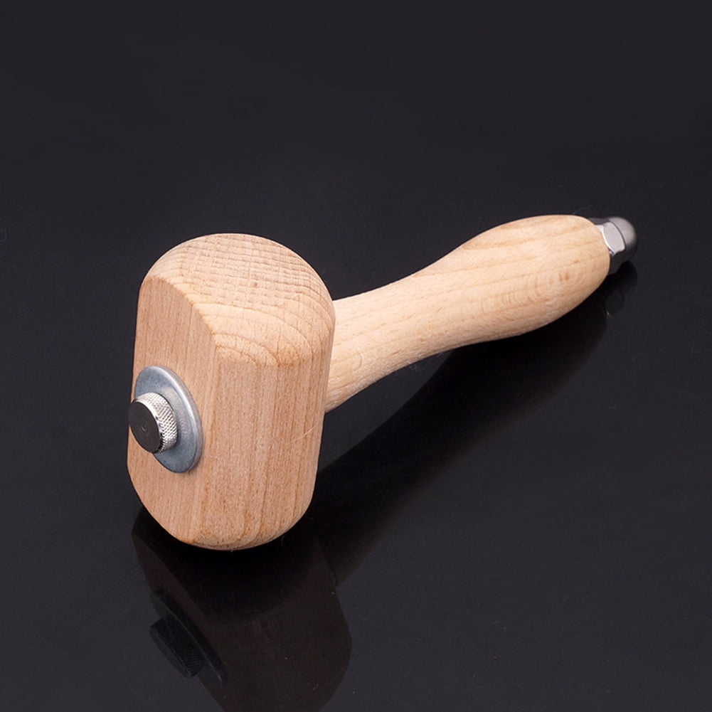 Beech Wood Carving Mallet, Leathercraft Punch Hammer,Natural beech wood
