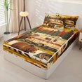 thumbnail image 2 of catabedysis Jungle Animal Bear Zipper Twin Comforter Sets with Fitted Sheet and 2 Pillowcases,Happy Camping Themed Zipper Bedding Set For Boys,Multicolor,Black Reversible,4-Piece, 2 of 7