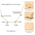 thumbnail image 5 of FindChic Mama Necklaces for Women, 14K Gold Plated Dainty Choker Cubic Zirconia Layered Necklace Mother's Day Jewelry Gift for Mom with Box, 16inch, 5 of 10