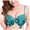 Blue, variant on Fulorrnie Bras for Women Supportive Wirefree Lift Longline Bralette Halter Bra Blue One Size