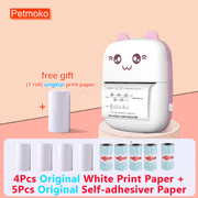 Mini Portable Thermal Printer  TIKTOK Gifts for Kids  Pocket Printer for Pictures/Retro-Style Photos/Notes/Lists/Label/Memo/QR Codes  Bluetooth Wireless Smart Printer with Android or iOS