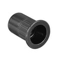 thumbnail image 5 of Uxcell Rivet Nuts Carbon Steel Knurled Flat Head Insert Nut Fastener Black M10 20 Pcs, 5 of 7