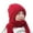 Red, variant on Ajshakl New Years Eve Hats, Integrated Ear Windproof Cap Scarf Knitting Thick Warm Guard Hat Hooded Women Winter Knitted, Pink