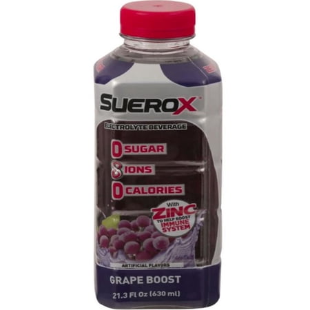 Suerox - Grape Boost Beverage - 21.3 Fo, Case of 12