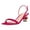 Pink, variant on FSJ Women Elegant Square Open Toe Crystal Block Low Heel Sandals Rhinestones Slingback Strappy Pumps Slip On Party Slide Shoes Size 8 Pink