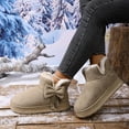 thumbnail image 5 of Busydd Winter Boots for Women Fashion Warm Solid Color Fleece Womens Snow Boots Comfy Round Toe Slip on Womens Booties 9, 5 of 8