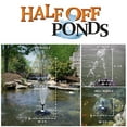 thumbnail image 2 of Half Off Ponds Small Floating Fountain with 750 GPH Pump, White LED Lights, Adjustable Spray, 30 ft Cord, 2 of 7