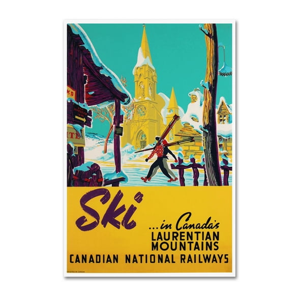 Trademark Fine Art 'Laurentian' Canvas Art by Vintage Lavoie