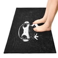 thumbnail image 5 of Haosy Cute Frog Wearing Headphones Bathroom Rugs Non Slip Absorbent Soft Plush Quick Dry Bath Mat, 39"x20", 5 of 8
