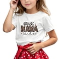 thumbnail image 2 of WEAIXIMIUNG T-Shirt Décontracté à Manches Courtes pour Enfants, Imprimé Lettre, Col Rond, 130, 2 of 4