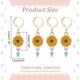 thumbnail image 2 of 24 marcadores de punto de girasol esmaltados, de aleación esmaltada, para ganchillo, extraíbles., 2 of 6