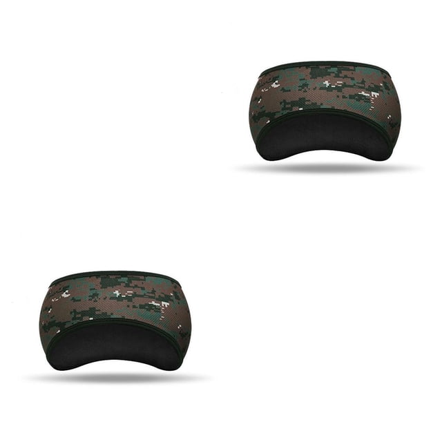 Soidarity Diademas Unisex Invierno Cálido Vellón Protección para la cabeza Esquí ajustable A prueba de viento Engrosado Calentador de orejas Diademas Cuadrícula pequeña verde 2piezas Soidarity CBP374045