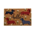 thumbnail image 1 of Coir Door Mat Dogs Hello, 1 of 3