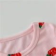 thumbnail image 3 of Sunnyoo Pyjama pour Filles à Manches Courtes, T-Shirt à Imprimé Fraises et Short, Tenue de Nuit, 3 of 4