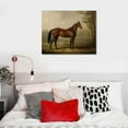 thumbnail image 4 of ONETECH Rustic Farmhouse Wall Art Decor - Rolled Canvas - Boho Landscape Pictures - French Country Kitchen Print Poster - Neutral Aesthetic Vintage - Horse Equine Pony Equestrian Painting, 4 of 4